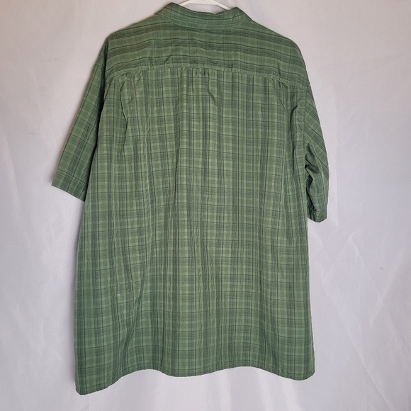 Eddie Bauer Lot Of 2 Men's Short Sleeve Button Up Plaid Shirts Size XXL - Picture 10 of 14